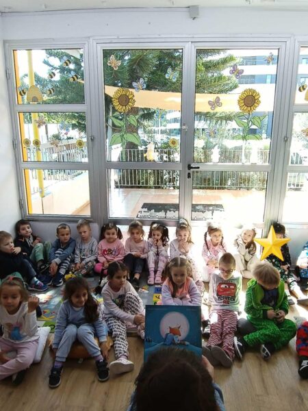 Last Thursday was pyjama and hot chocolate day at our Angel’s Kindergarten
